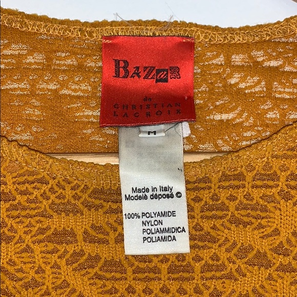 💥TOPS SALE💥 NWOT CHRISTIAN LACROIX TOP IN CAMEL ORANGE - Picture 2 of 5